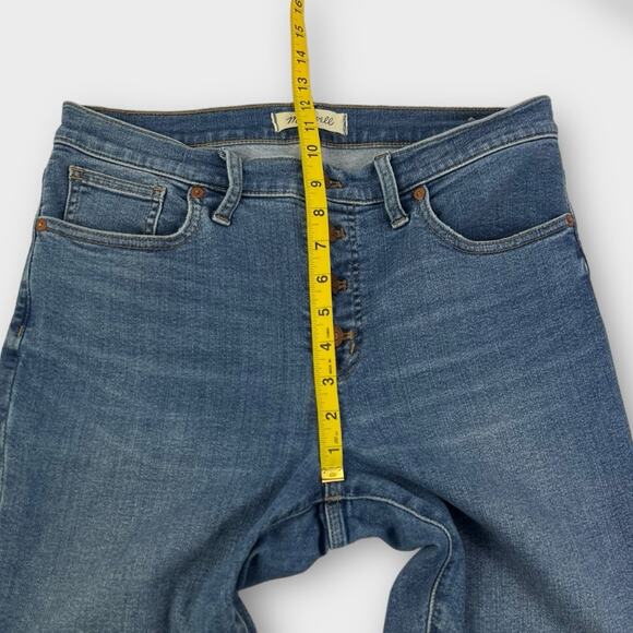 Madewell 9" Mid-Rise Skinny Crop Jeans: Button-Front TENCEL Denim Size 29 - Picture 9 of 9